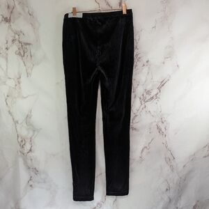 Chicos Pants Womens 0 4 Black Velvet Pull Legging High Rise Skinny Zenergy NEW